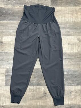 Landau Maternity Jogger Scrub Pants - Size Large - Steel Grey, GUC